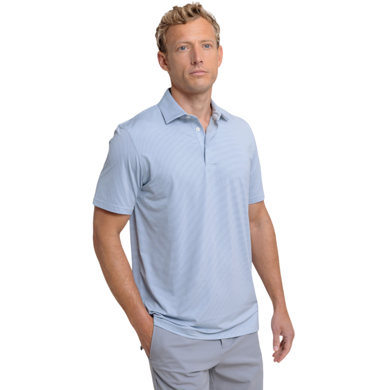 Southern Tide Men's Brrr eeze Meadowbrook Stripe Polo