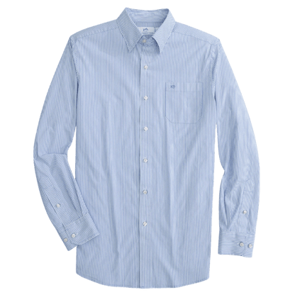 Southern Tide Men's Charleston Granby Stripe Sport Shirt - Button Down Shirts - SwagWear