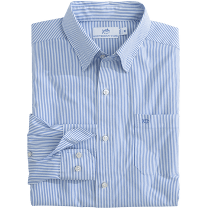 Southern Tide Men's Charleston Granby Stripe Sport Shirt - Button Down Shirts - SwagWear