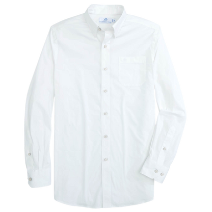 Southern Tide Men's Charleston Overbook Solid Sport Shirt