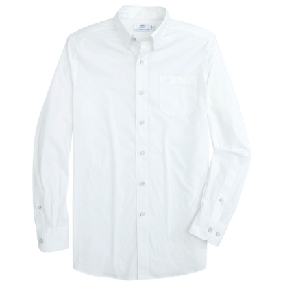 Southern Tide Men's Charleston Overbook Solid Sport Shirt - Button Down Shirts - SwagWear
