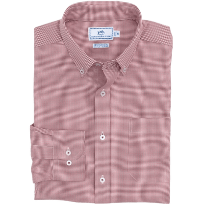 Southern Tide Men's Gameday Gingham Sport Shirt - Button Down Shirts - SwagWear