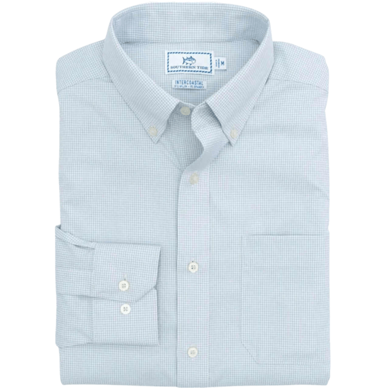 Southern Tide Men's Gameday Gingham Sport Shirt - Button Down Shirts - SwagWear