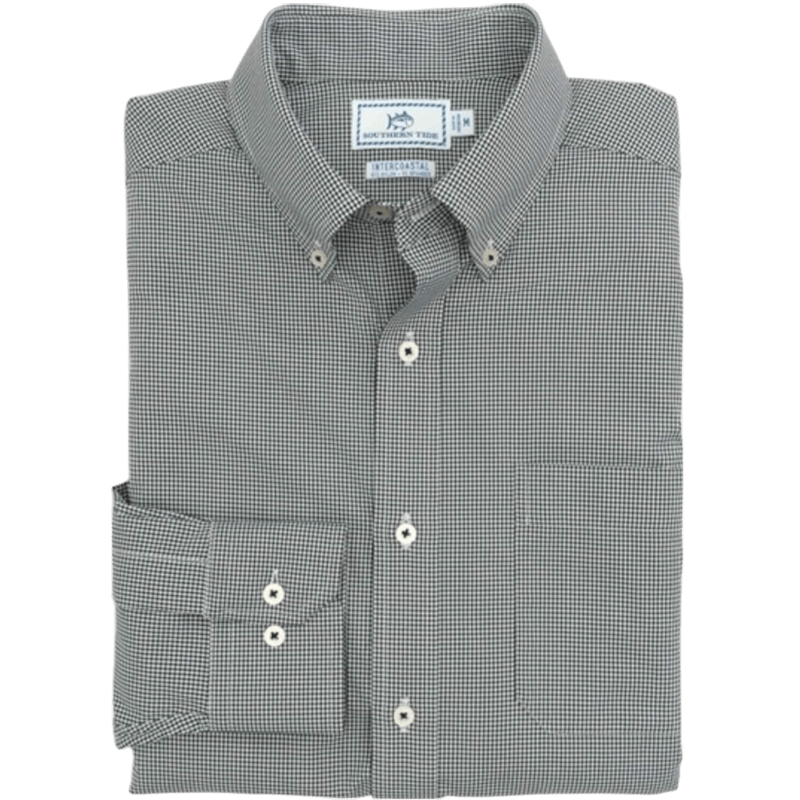Southern Tide Men's Gameday Gingham Sport Shirt - Button Down Shirts - SwagWear