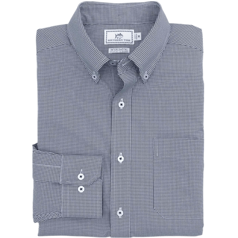 Southern Tide Men's Gameday Gingham Sport Shirt - Button Down Shirts - SwagWear
