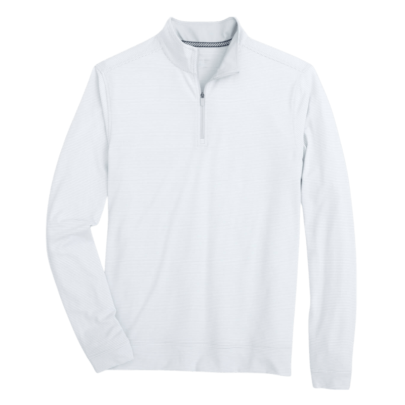 Southern Tide Men's Heather Cruiser Micro-Stripe Quarter-Zip - Pullovers - SwagWear