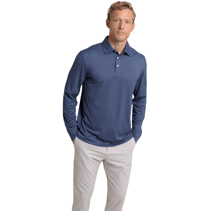 Southern Tide Men's Long Sleeve Belfair Performance Polo - Polos - SwagWear