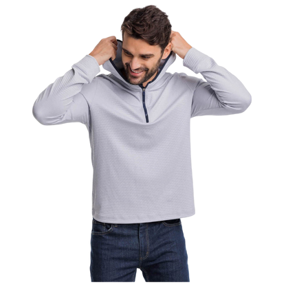 Southern Tide Men's Scuttle Heather Performance Quarter-Zip Hoodie