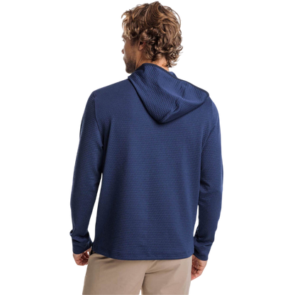 Southern Tide Men's Scuttle Heather Performance Quarter-Zip Hoodie