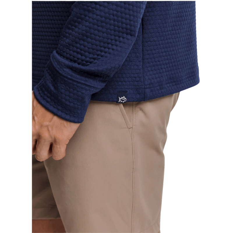 Southern Tide Men's Scuttle Heather Performance Quarter-Zip Hoodie - Pullovers - SwagWear