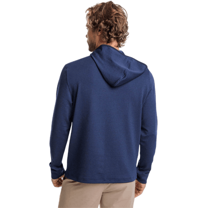 Southern Tide Men's Scuttle Heather Performance Quarter-Zip Hoodie - Pullovers - SwagWear