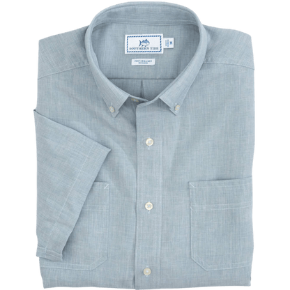 Southern Tide Men's Short-Sleeve Dock Shirt - Button Down Shirts - SwagWear