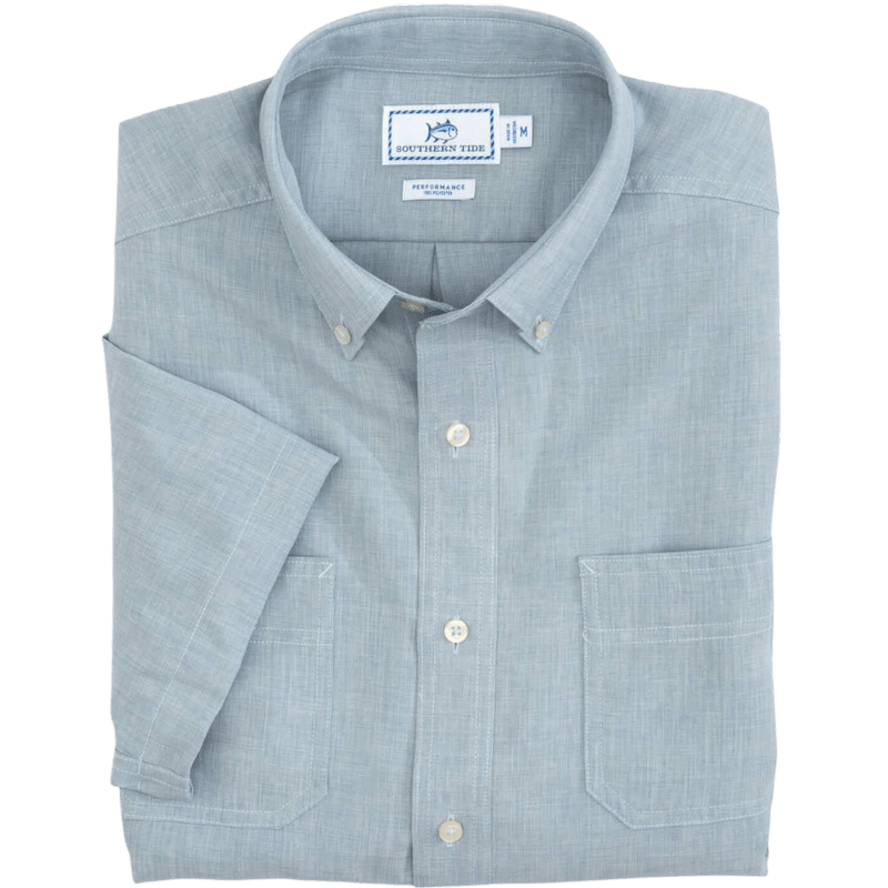 Southern Tide Men's Short-Sleeve Dock Shirt - Button Down Shirts - SwagWear