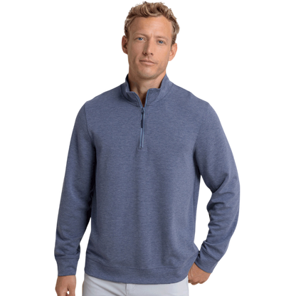 Southern Tide Men's Whyche Interlock Heather Quarter-Zip