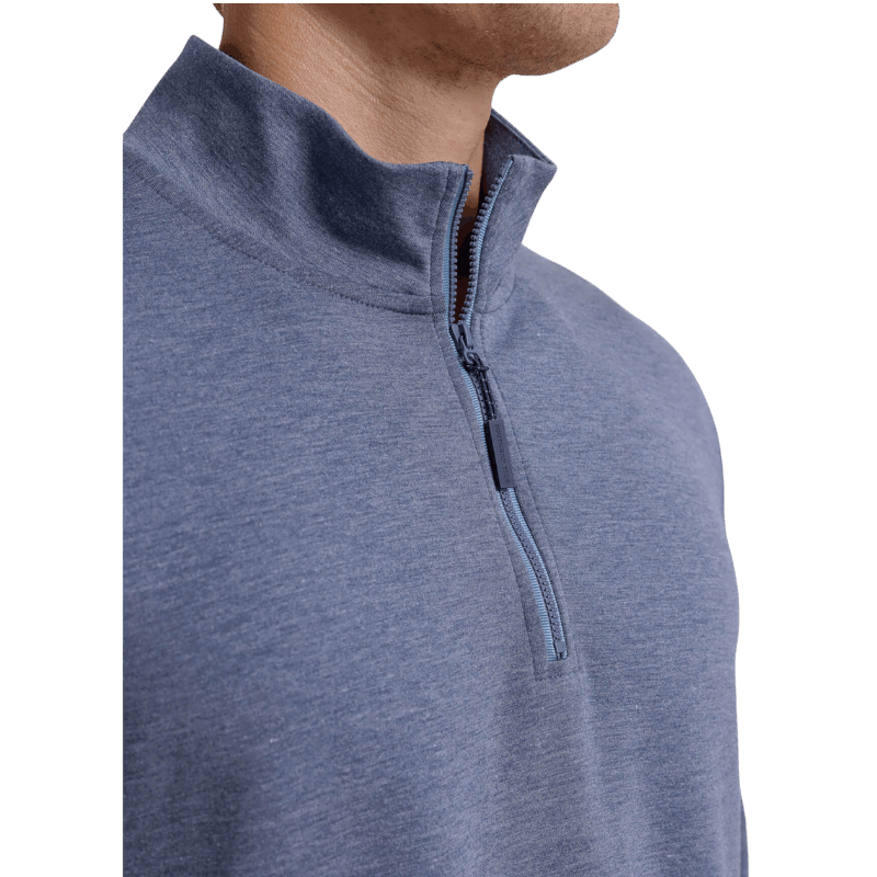 Southern Tide Men's Whyche Interlock Heather Quarter-Zip - Pullovers - SwagWear