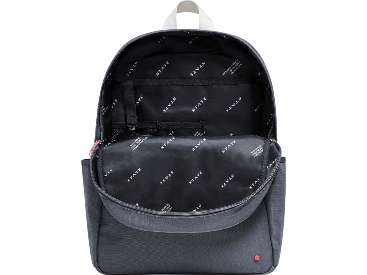STATE Bags Kane Double Pocket Polycanvas Backpack - Backpacks - SwagWear
