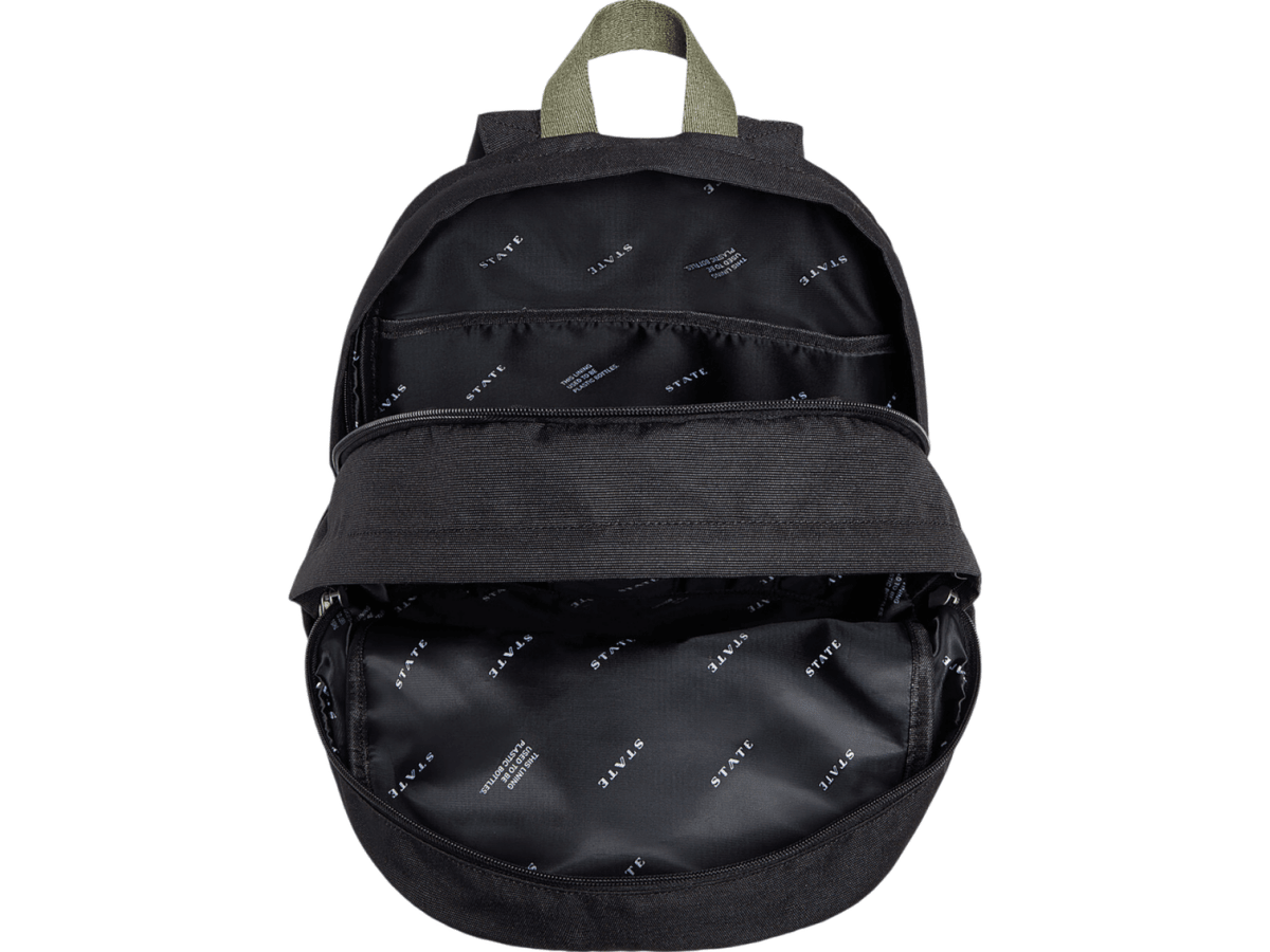 STATE Bags Kane Large Double Pocket Polycanvas Backpack - Backpacks - SwagWear