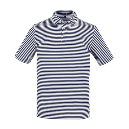 STITCH® Atlantic Stripe Polo Shirt - Men's - Polos - SwagWear