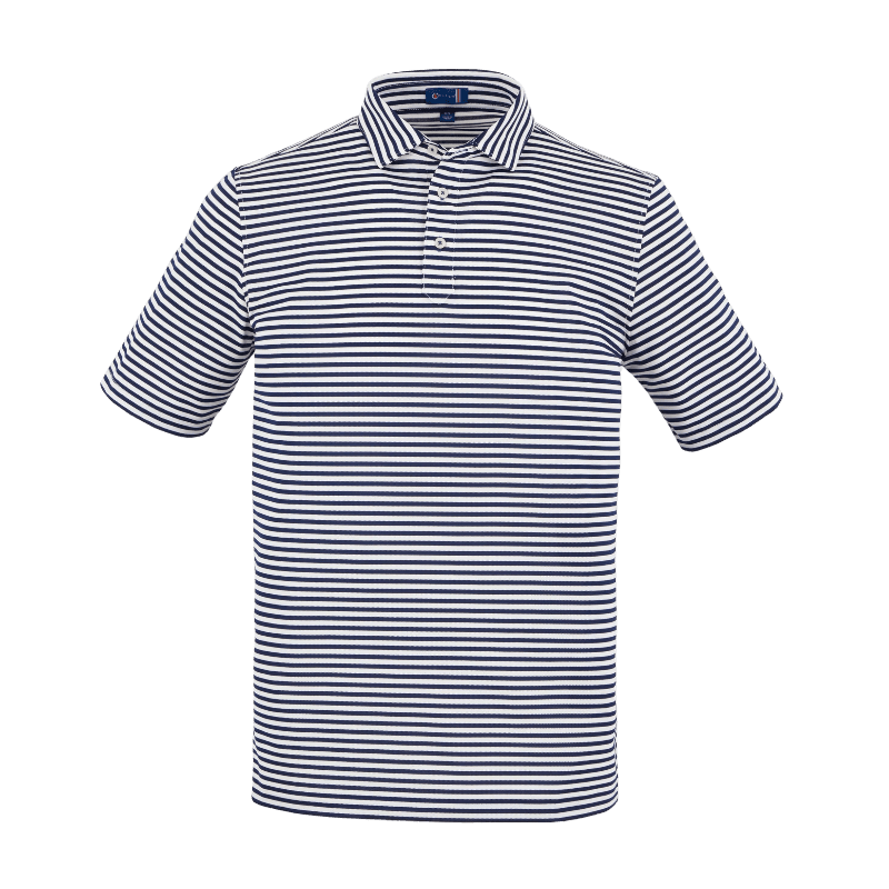 STITCH® Atlantic Stripe Polo Shirt - Men's - Polos - SwagWear