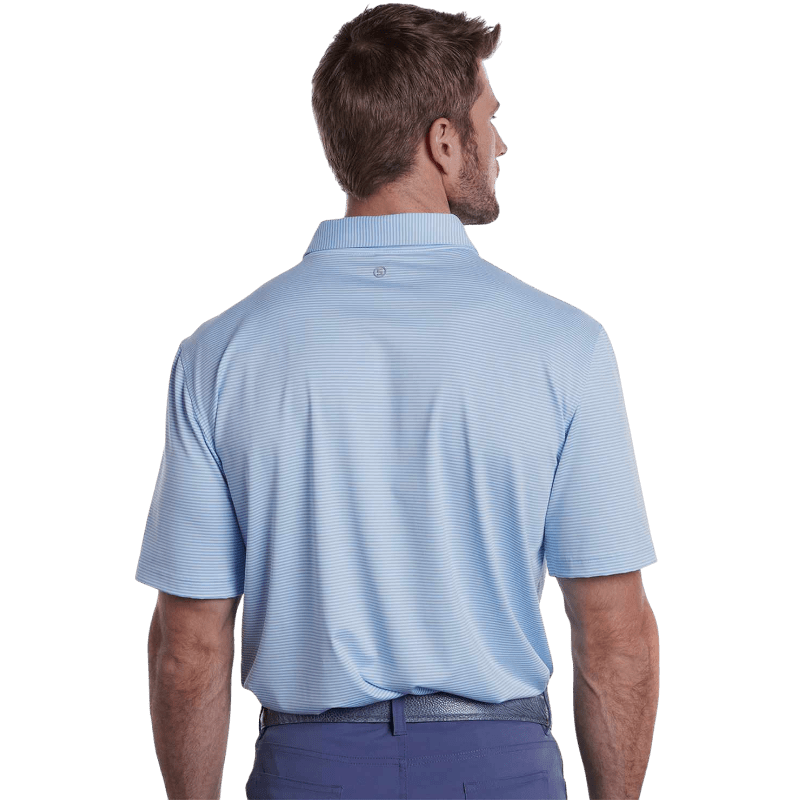 STITCH® Atlantic Stripe Polo Shirt - Men's - Polos - SwagWear