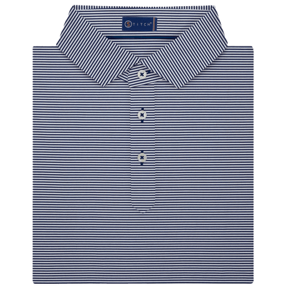 STITCH® Atlantic Stripe Polo Shirt - Men's - Polos - SwagWear