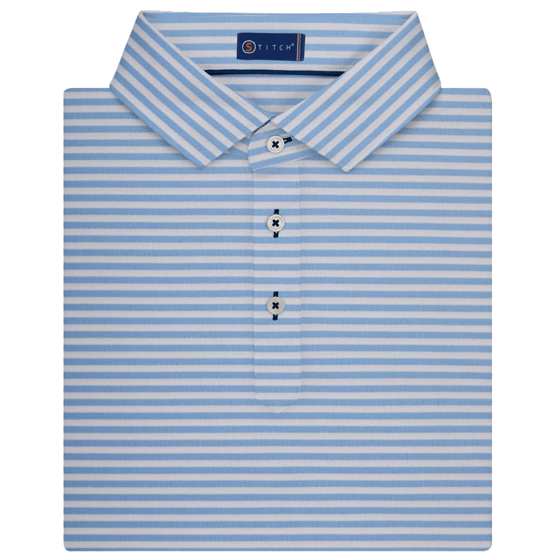 STITCH® Club Stripe Polo Shirt - Men's - Polos - SwagWear