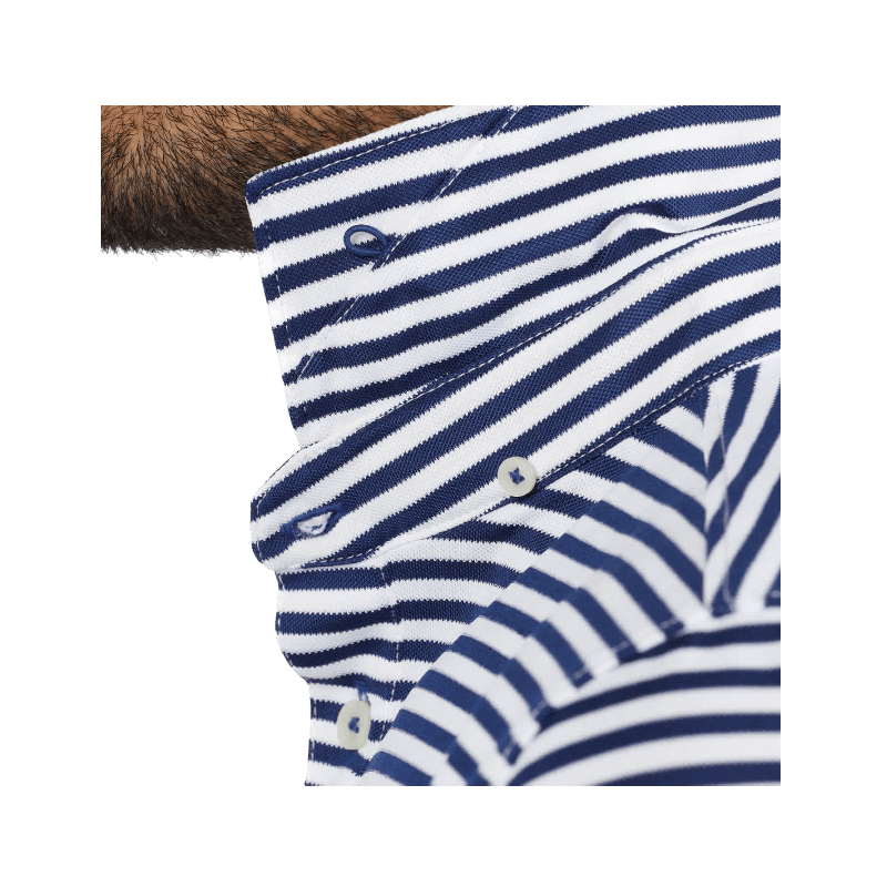 STITCH® Club Stripe Polo Shirt - Men's - Polos - SwagWear