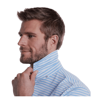 STITCH® Club Stripe Polo Shirt - Men's - Polos - SwagWear