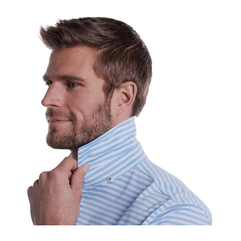 STITCH® Club Stripe Polo Shirt - Men's - Polos - SwagWear