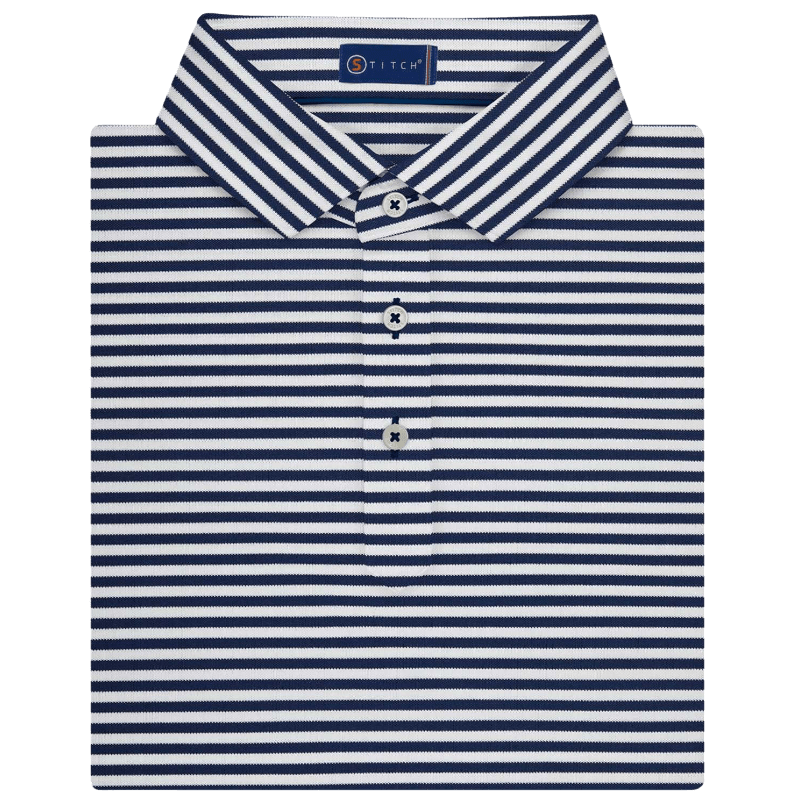 STITCH® Club Stripe Polo Shirt - Men's - Polos - SwagWear