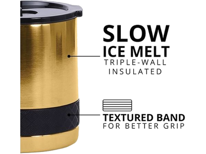 Elemental Recess 10oz Rocks Tumbler - Gold