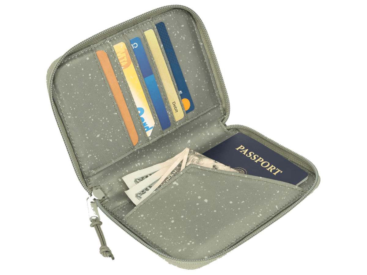 Terra Zippered Passport Wallet - Passport Wallets - SwagWear