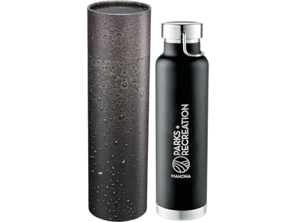Thor Copper Vac Bottle 22oz With Cylindrical Box - Black / 16oz - Water Bottles
