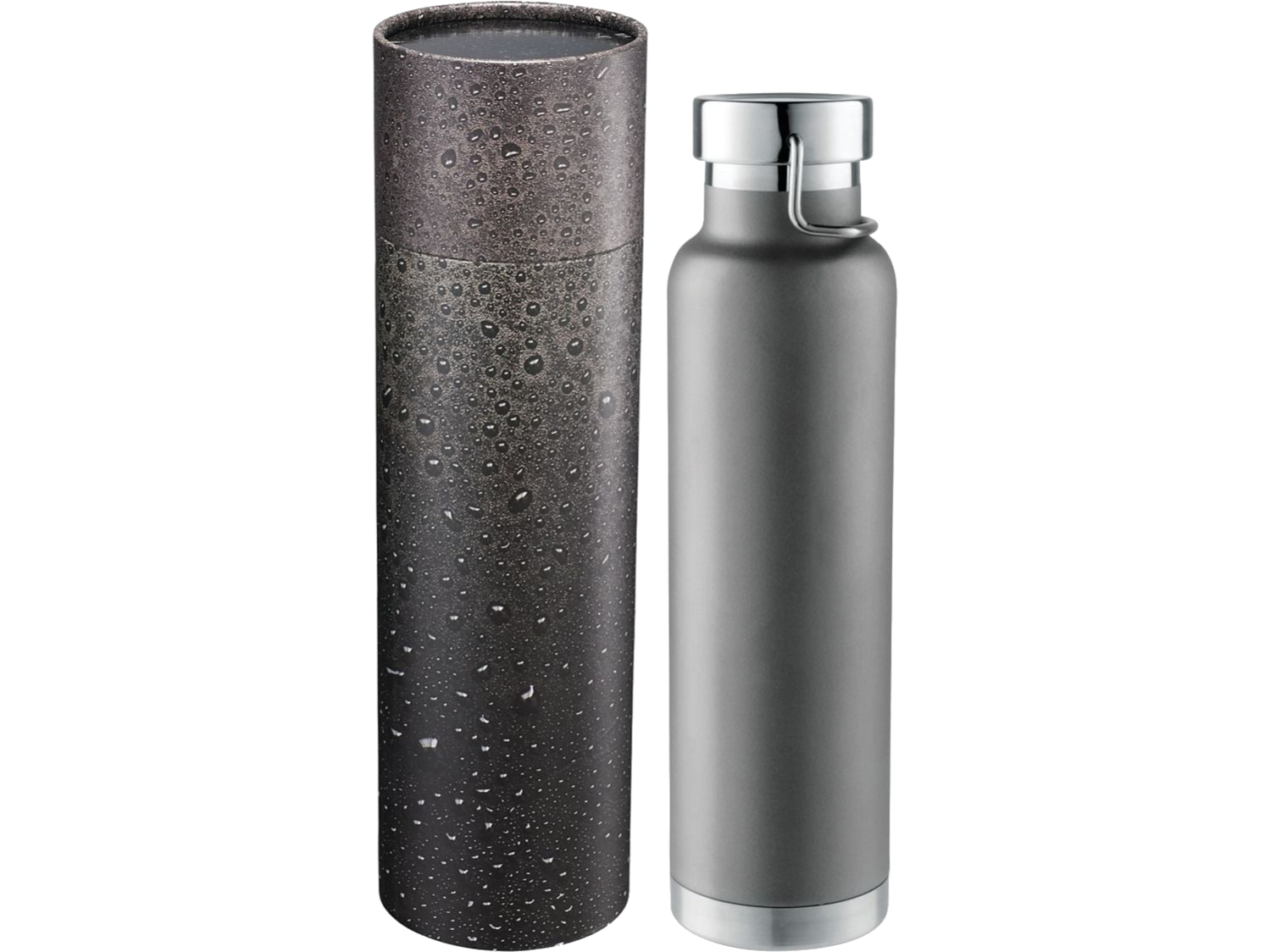 Thor Copper Vac Bottle 22oz With Cylindrical Box - Gray / 16oz - Water Bottles