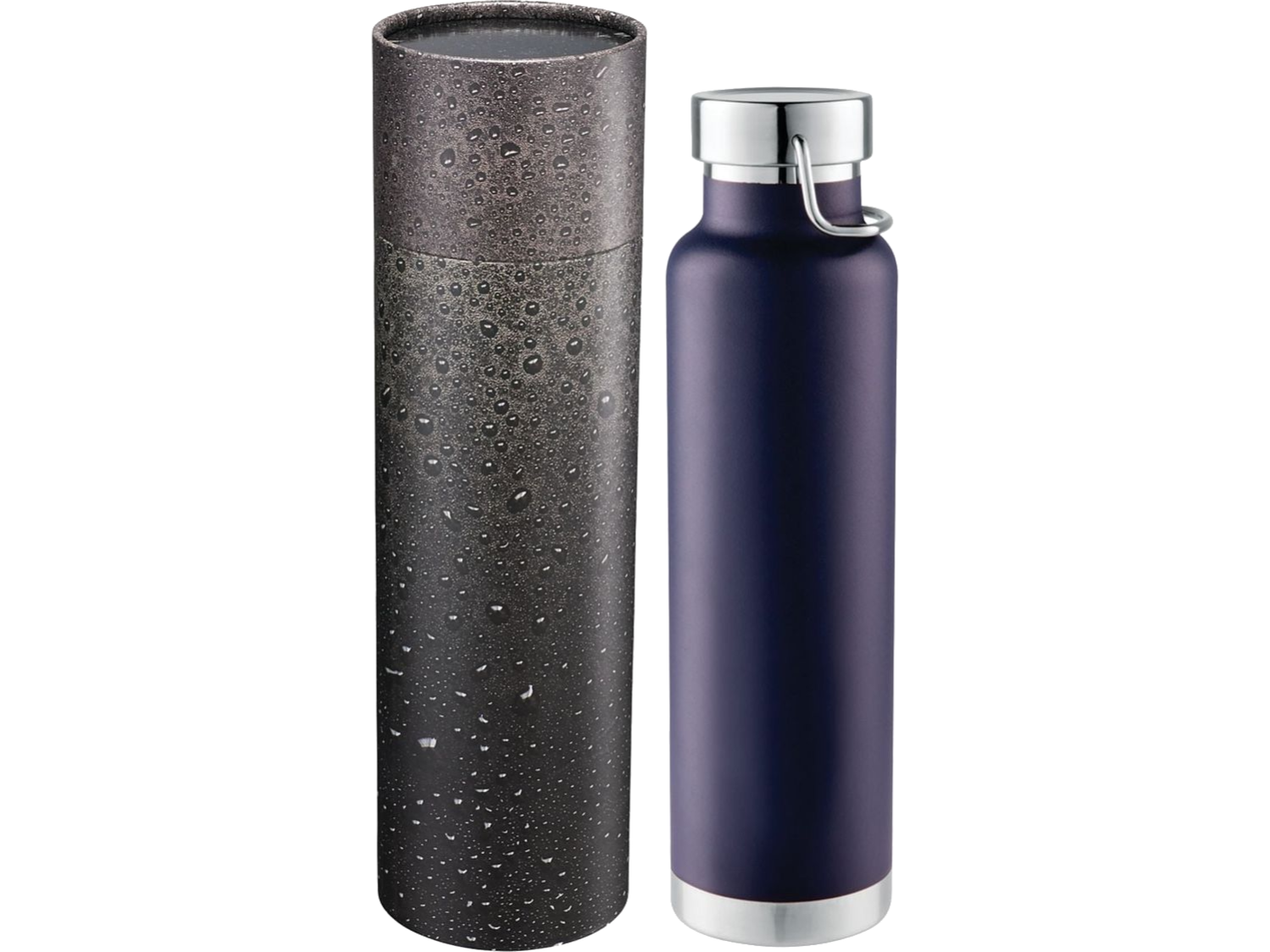 Thor Copper Vac Bottle 22oz With Cylindrical Box - Navy / 16oz - Water Bottles