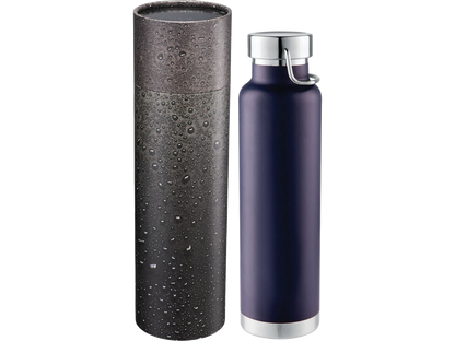Thor Copper Vac Bottle 22oz With Cylindrical Box - Navy / 16oz - Water Bottles