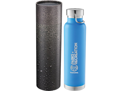 Thor Copper Vac Bottle 22oz With Cylindrical Box - Process Blue / 16oz - Water Bottles