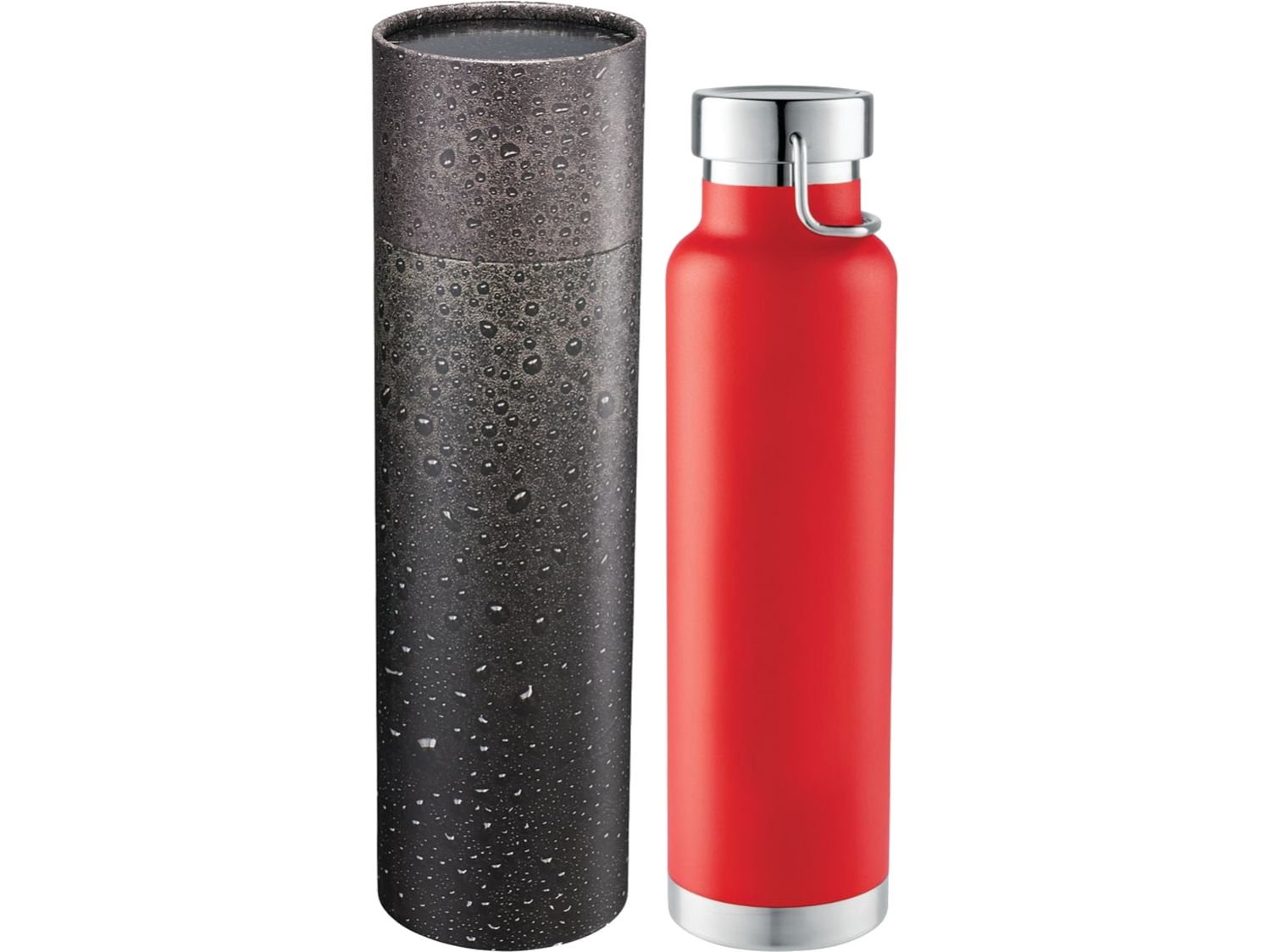 Thor Copper Vac Bottle 22oz With Cylindrical Box - Red / 16oz - Water Bottles