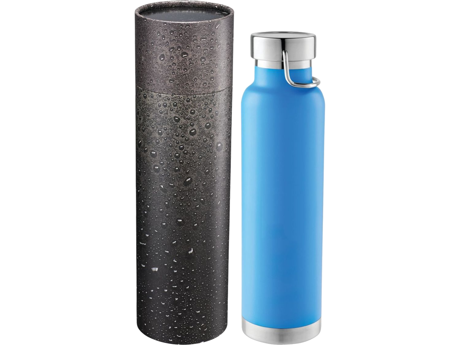 Thor Copper Vac Bottle 22oz With Cylindrical Box - Water Bottles