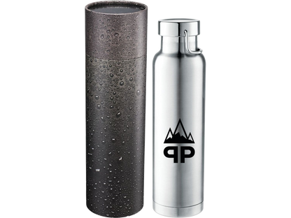 Thor Copper Vac Bottle 22oz With Cylindrical Box - Water Bottles