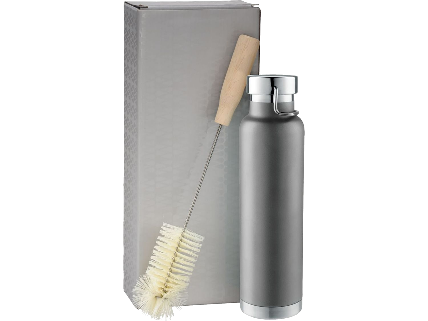 Thor Copper Vacuum Bottle with Brush 22oz - Gray / 18oz - Tumblers