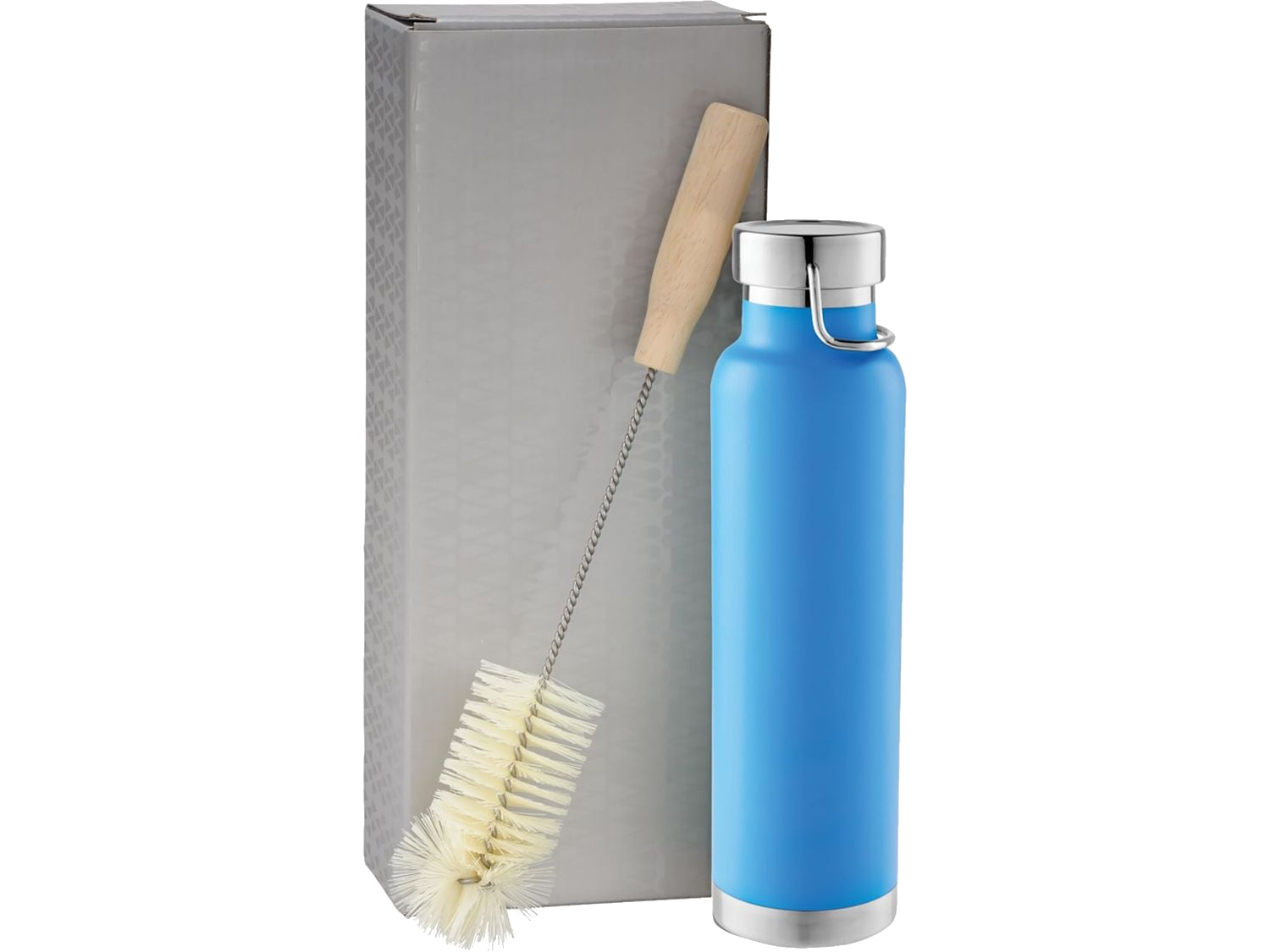 Thor Copper Vacuum Bottle with Brush 22oz - Process Blue / 18oz - Tumblers