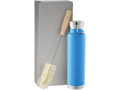 Thor Copper Vacuum Bottle with Brush 22oz - Tumblers
