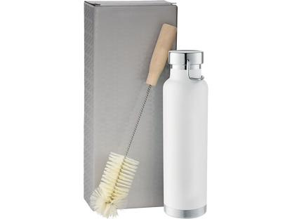 Thor Copper Vacuum Bottle with Brush 22oz - Tumblers