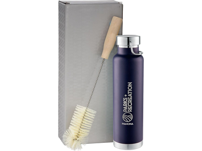 Thor Copper Vacuum Bottle with Brush 22oz - Tumblers
