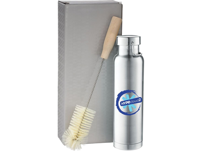 Thor Copper Vacuum Bottle with Brush 22oz - White / 18oz - Tumblers