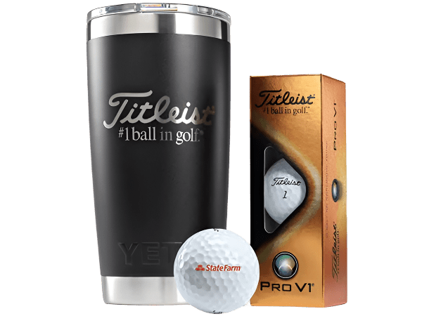 Titleist 3 - Ball YETI Tumbler - Golf Balls - SwagWear