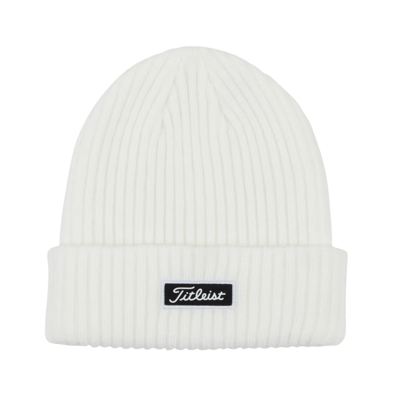 Titleist Charleston Cuff Knit Hat - White / Black - Beanies