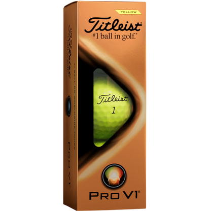 Titleist Pro V1 Golf Balls-Yellow - Yellow - Golf Balls