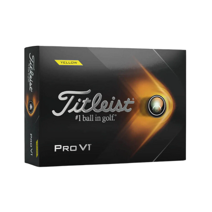 Titleist Pro V1 Golf Balls-Yellow